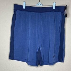 Mens Nike Yoga  Flex Training Shorts Blue Size 2XL